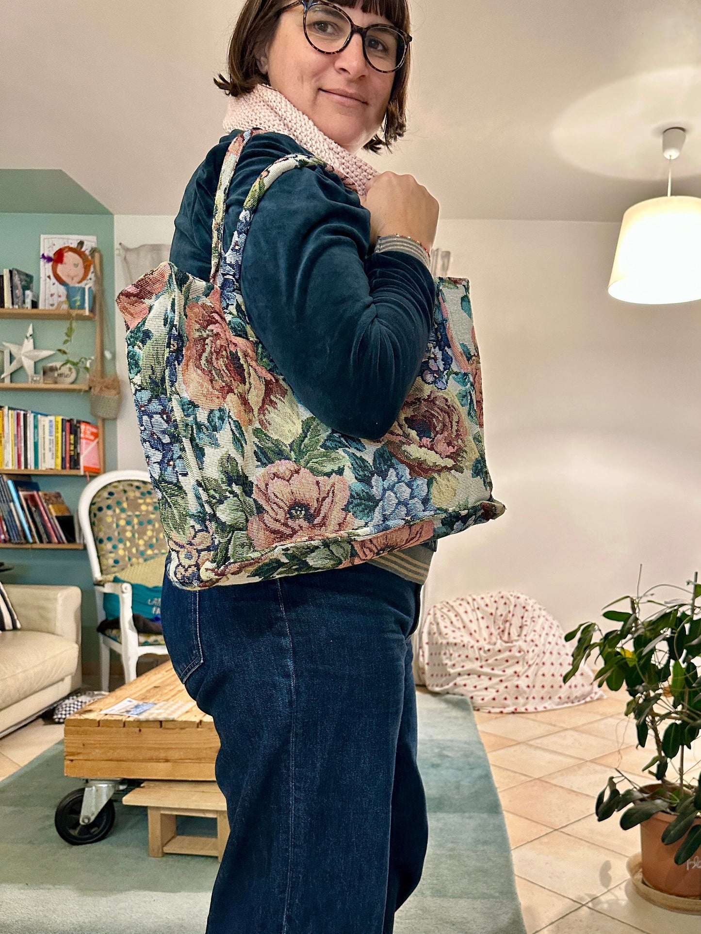 00B - Le cabas fleuris