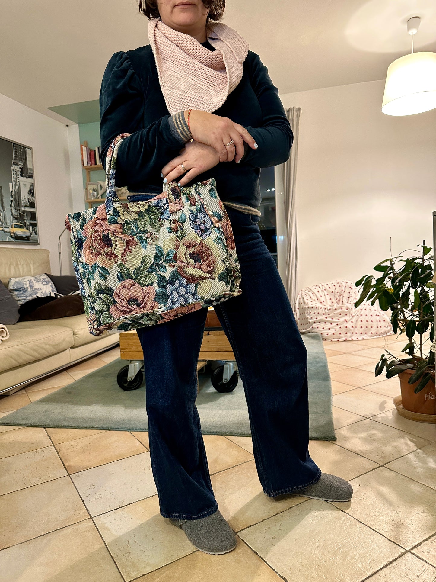 00B - Le cabas fleuris